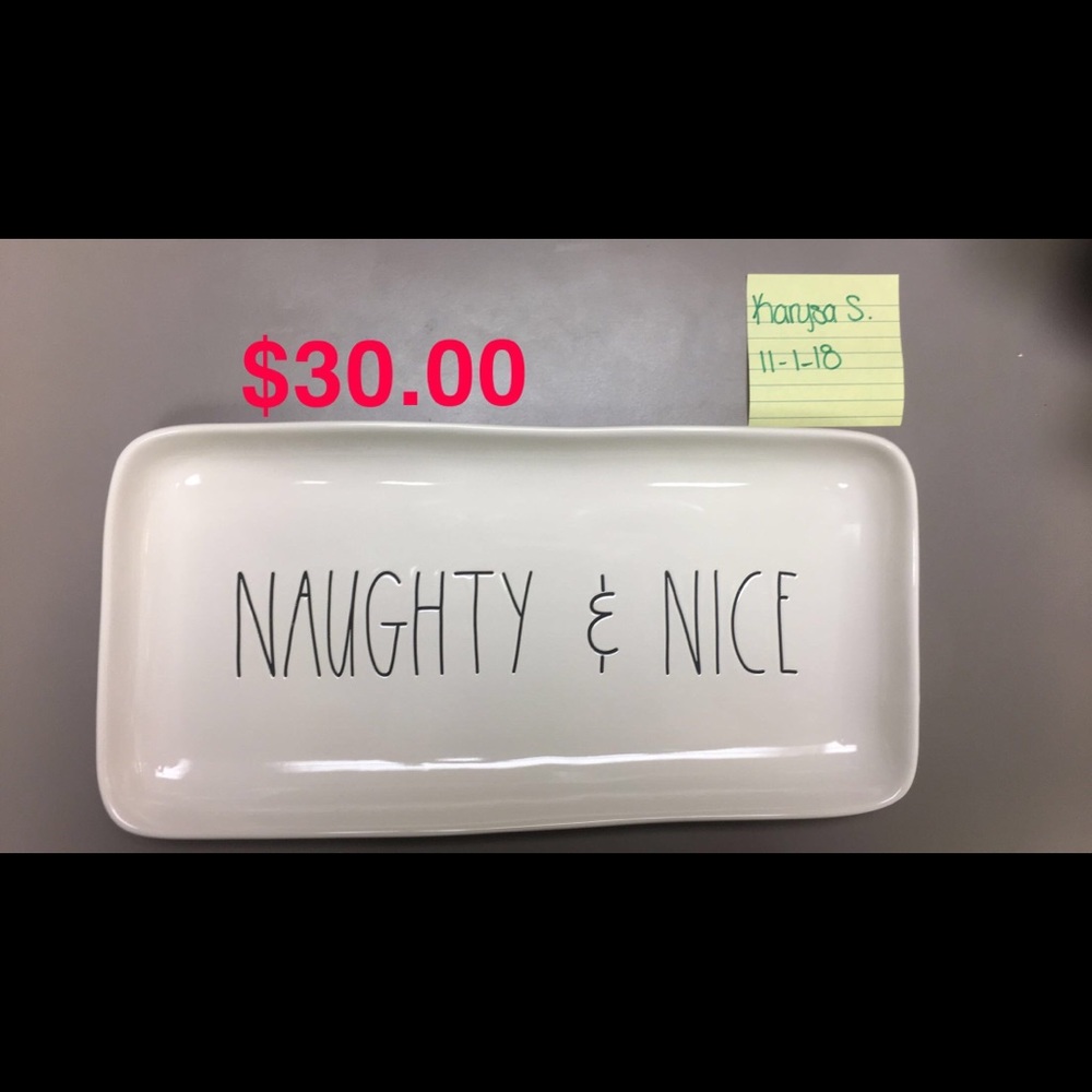 Rae Dunn holiday platter